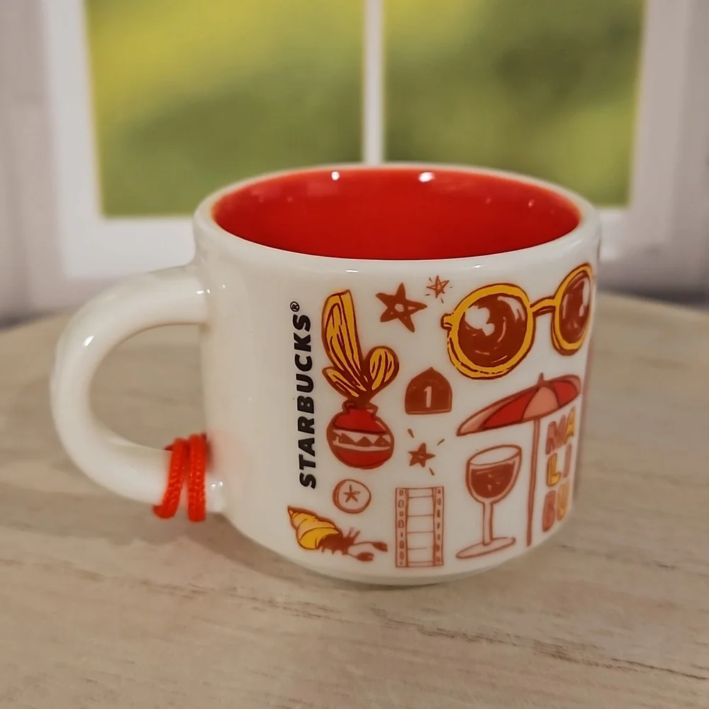 STARBUCKS California 'Been There' Series espresso ornament cup Across The Globe